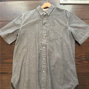 Rag & Bone Men’s Gray Chambray Button Down Shirt Large